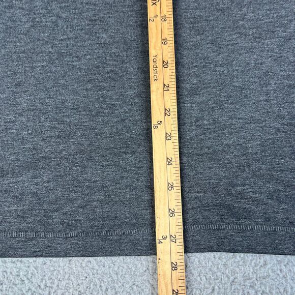 Lands End T-Shirt Mens Medium Dark Grey Crew Neck Lightweight Stretch - Picture 8 of 11